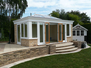 A Richmond Oak Orangery with Bifold Doors